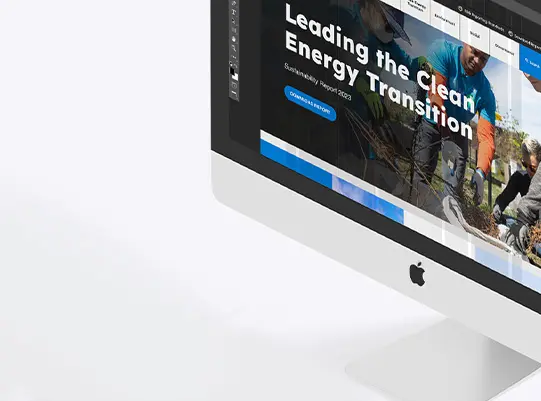 Image showing the process of designing the new Report website